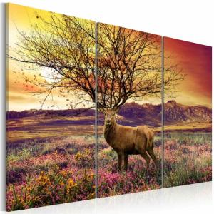 Tableau cornage de fantaisie - triptyque 120 x 80 cm