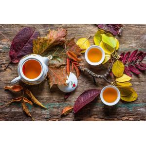 Tableau cuisine feuille de thé toile imprimée 120x80 cm