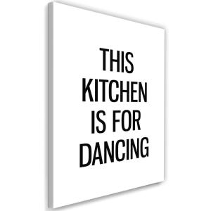 Tableau cuisine pour danser 80 x 120 cm