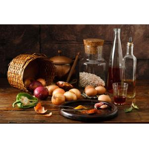 Tableau cuisine soupe  imprimé sur toile 90x60 cm