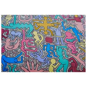 Tableau Dans l'Univers de Keith Haring 50x70cm