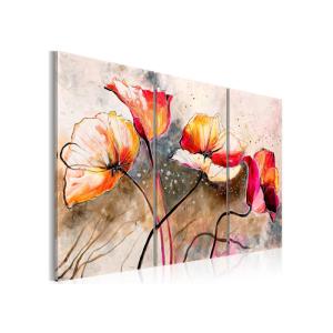 Tableau Dans les coquelicots - 120 x 80 cm - Artgeist