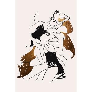 Tableau dessin ballerines impression sur verre acrylique 60…