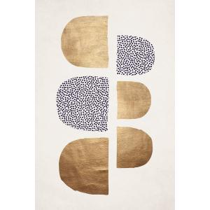 Tableau dessin Bauhaus Glitter imprimé sur toile 60x90 cm