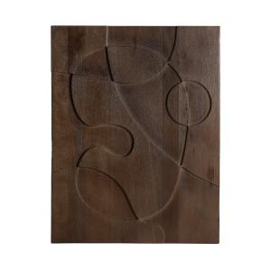 Tableau en bois de mangue marron  80x2x100 cm