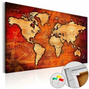 Tableau en liège monde d'ambre 120 x 80 cm