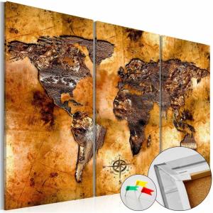 Tableau en liège nuance d'or 120 x 80 cm