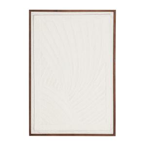 Tableau en Papier Mache Blanc, 65x2x95 cm