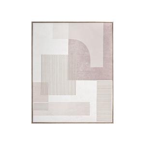 Tableau en toile beige, 80x4x100 cm