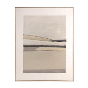 Tableau en toile beige  en 120x5x150 cm