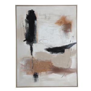 Tableau en toile marron  en 90x4x120 cm