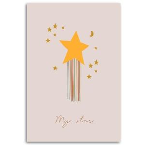 Tableau étoile enchantée 80 x 120 cm