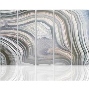 Tableau gris abstrait 250 x 120 cm