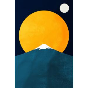 Tableau Himalaya de nuit imprimé sur toile 60x90 cm