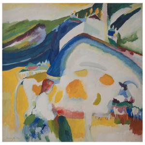 Tableau impression sur toile La Vache Wassily Kandinsky 90x…