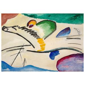 Tableau impression sur toile Lyrical Wassily Kandinsky 80x1…