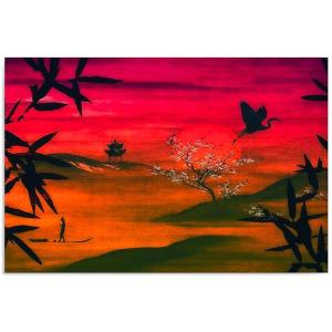 Tableau japon paysage 120 x 80 cm