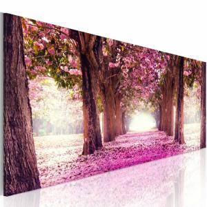 Tableau jardin de fuchia 120 x 40 cm