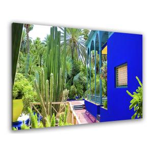 Tableau jardin majorelle imprimé sur toile 60x40cm