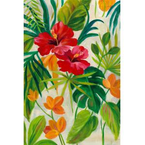 Tableau Jardin tropical imprimé sur toile 30x45 cm