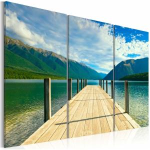 Tableau jetée sur le lac 120 x 80 cm