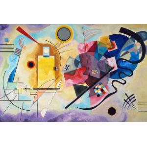 Tableau  Kandinsky Jaune, Rouge, Bleu imprimé sur toile 60x…