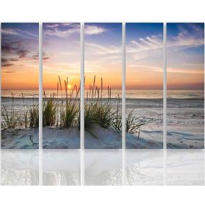 Tableau l'herbe sur la plage 250 x 120 cm