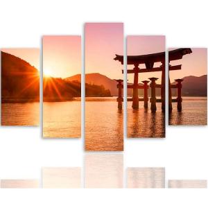 Tableau le japon paysage 6 250 x 120 cm