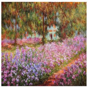 Tableau Le Jardin à Giverny Claude Monet 50x50cm