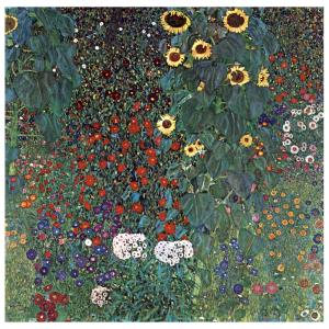 Tableau Le Jardin Aux Tournesols Gustav Klimt 50x50cm