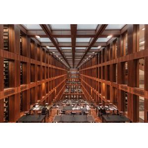 Tableau library in berlin impression sur aluminium 120x80 cm