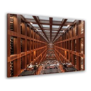Tableau library in berlin toile imprimée 120x80cm