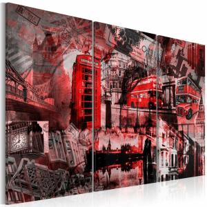 Tableau londres rouges 120 x 80 cm