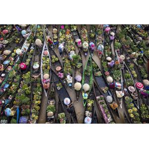 Tableau marché flottant impression sur verre acrylique 120x…