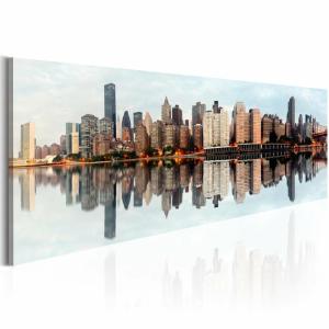 Tableau matin manhattan 120 x 40 cm