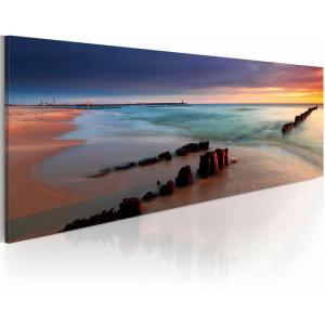 Tableau mer baltique calme 120 x 40 cm