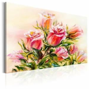 Tableau merveilleuses roses 120 x 80 cm