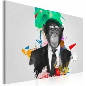 Tableau monsieur le singe 120 x 80 cm