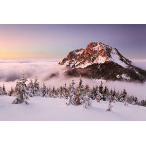 Tableau montagne 2500 mètres  imprimé sur toile 90x60 cm