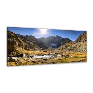 Tableau montagne vignemale imprimé sur toile 120x50 cm