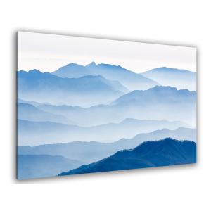 Tableau montagnes bleues imprimé sur toile 45x30cm