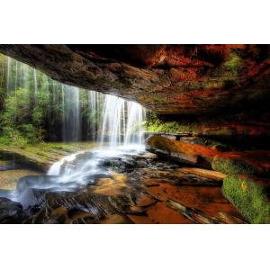 Tableau nature chute d'eau toile imprimée 120x80 cm