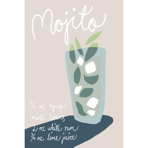 Tableau pause mojito imprimé sur toile 60x90 cm