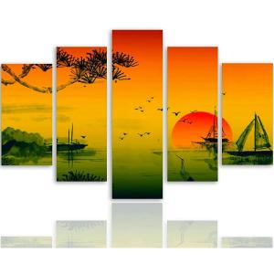 Tableau paysage japon 2 250 x 120 cm