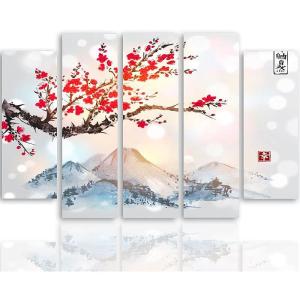 Tableau paysage japon 250 x 120 cm