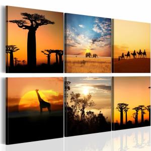 Tableau paysages africains 120 x 80 cm