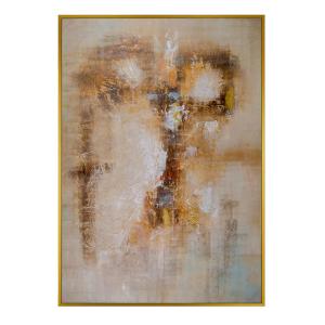 Tableau peint à l’huile en bois marron, 150 x 200 cm