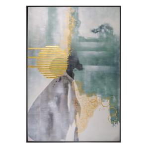 Tableau peint à l’huile en bois multicolore, 140 x 200 cm