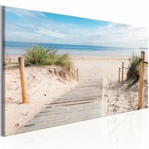 Tableau plage charmante 120 x 40 cm
