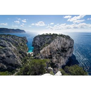 Tableau plage et calanques à cassis imprimé sur toile 90x60…